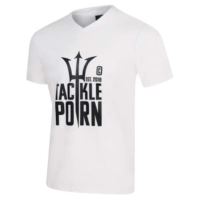 Tackle Porn T-Shirt "Big Logo" Gr. L - weiß